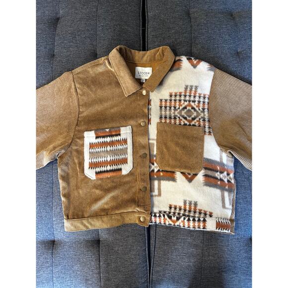 Stoosh Corduroy Western Shirt Jacket | Southwestern (Size Large) - Picture 9 of 11
